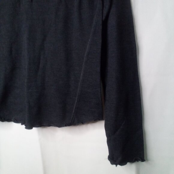 Bottom Drawers Sleepwear Shirt Women M NC State Long Sleeve Thermal Gray - Picture 6 of 14